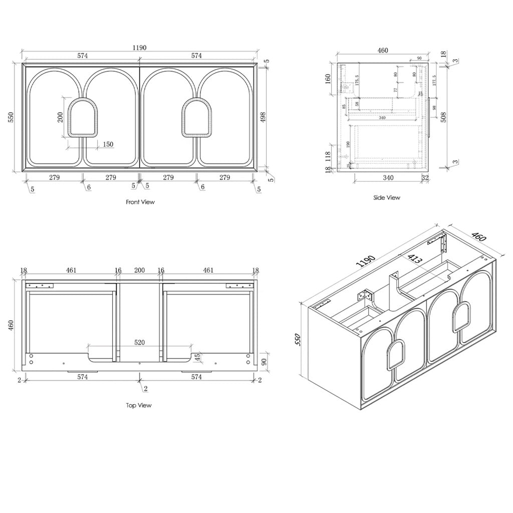 1200mm Specifications