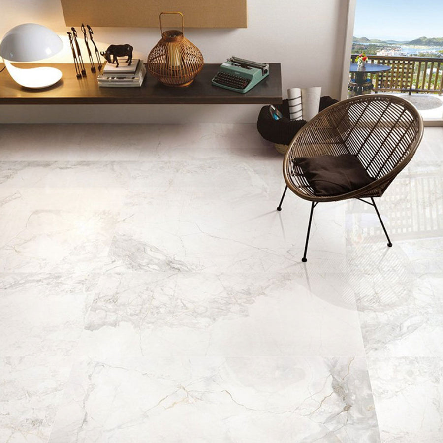 White lilac Marble