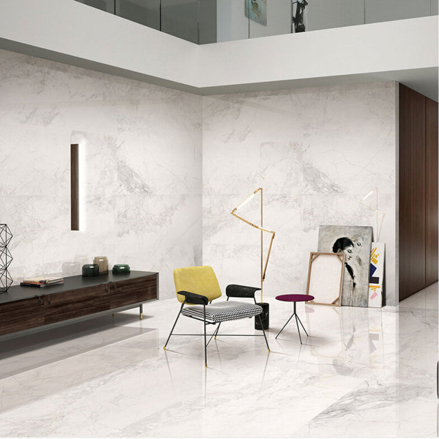 White lilac Marble