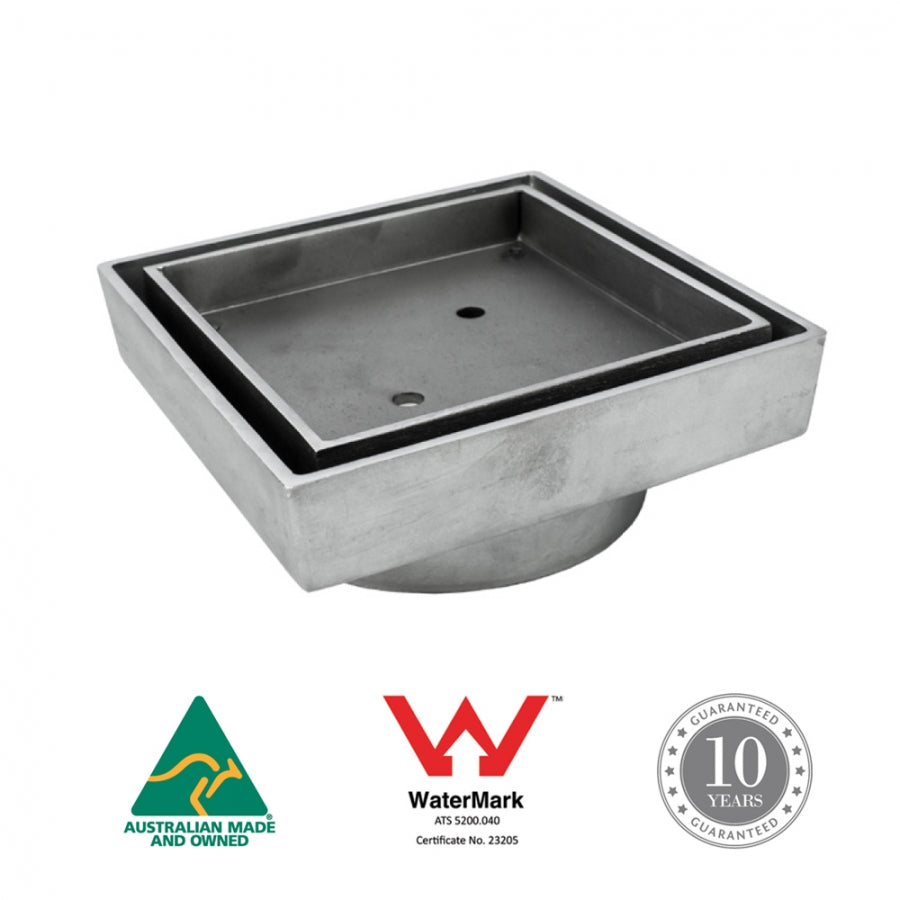 Tile Insert Point Drain - 117x117x80