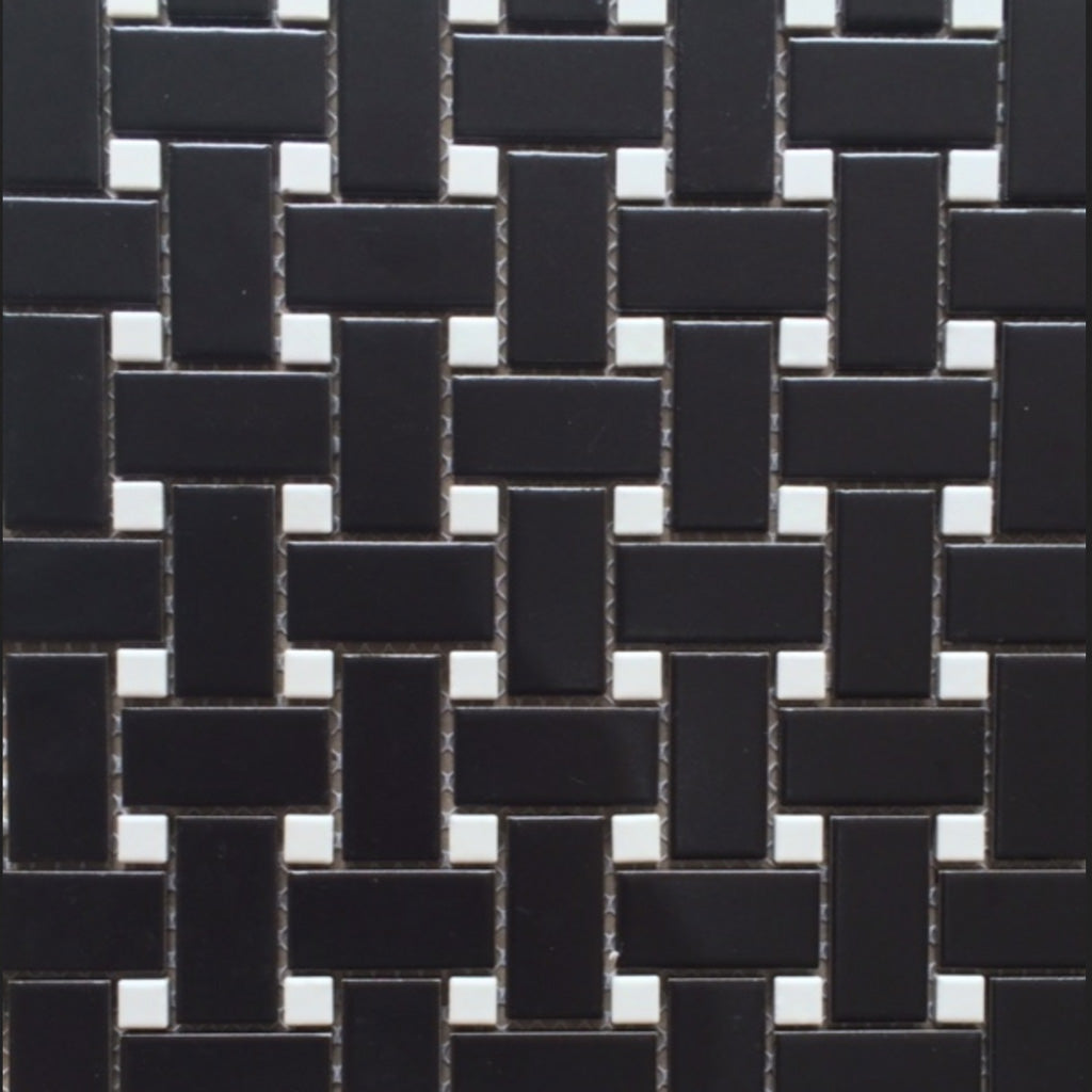 Porcelian Basket Weave Mosaic - Tile Power Penrith