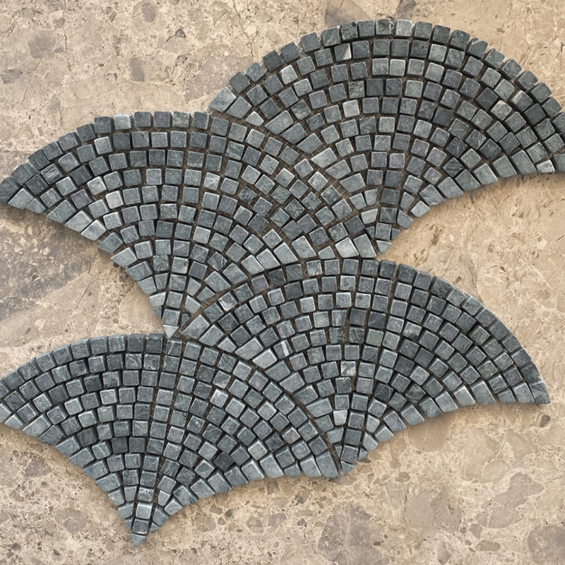 Tumbled Fan Mosaic - Tile Power Penrith