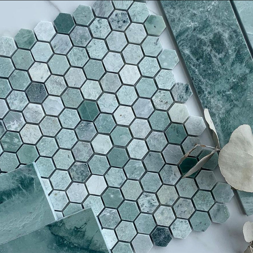 Peacock Marble Honed Finish