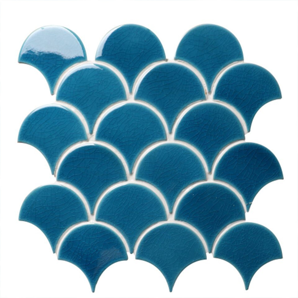 Fish Scale Mosaics blue