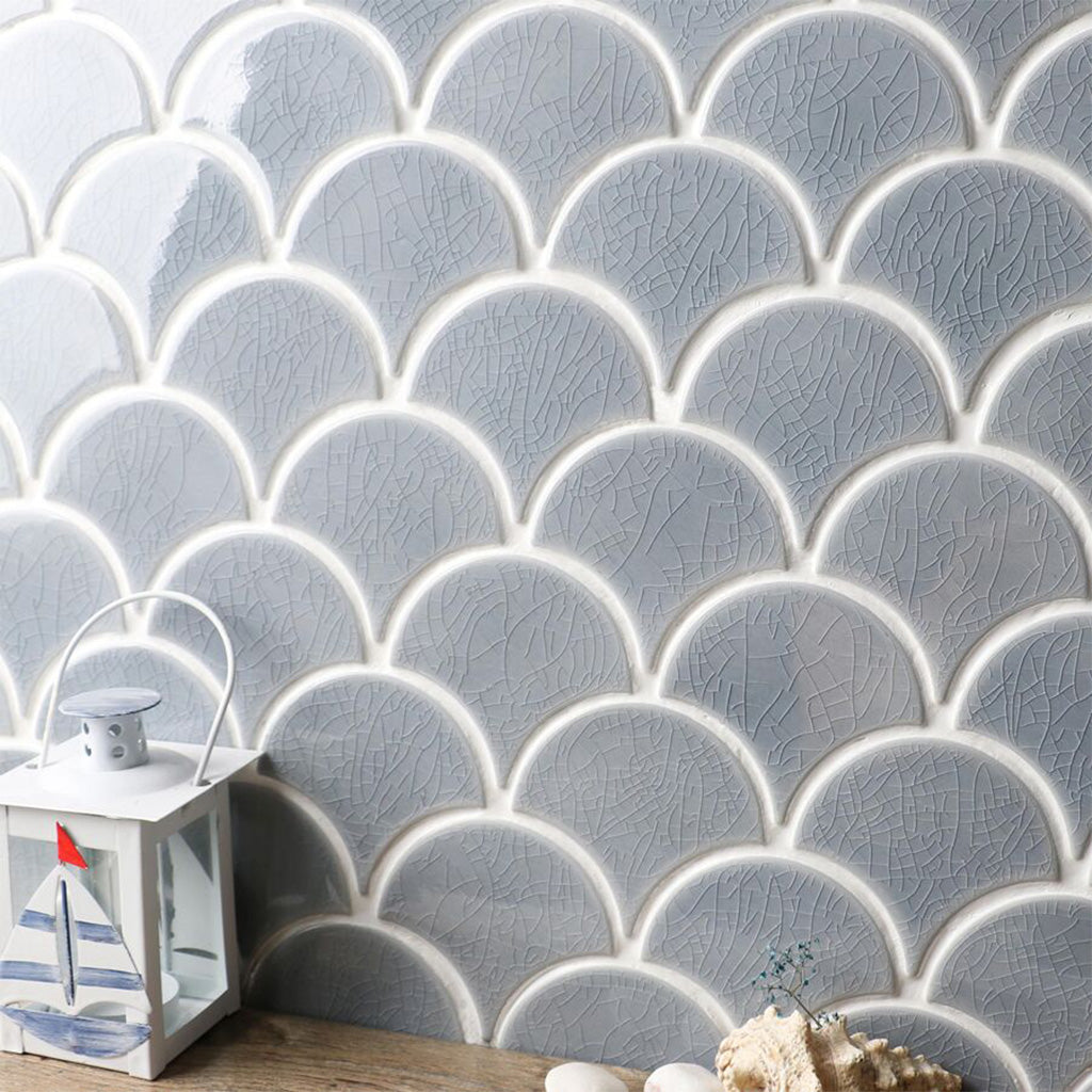 Fish Scale Mosaics grey
